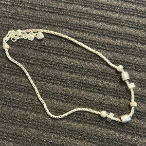 Retired Brighton Silver Necklace with Elegant Beads